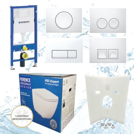 Geberit Vorwandelement Ference WC spülrandlos Komplettset Delta50