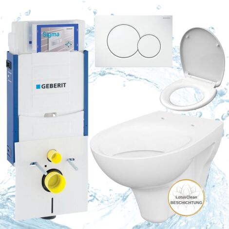 Geberit Vorwandelement Kombifix Sigma zum einmauern ohne Füße Design WC Komplettset