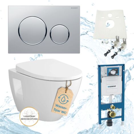 Geberit Vorwandelement Sigma Bartolo WC spülrandlos Komplettset Sigma20 chrom