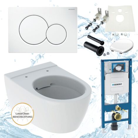 Geberit Vorwandelement Sigma iCon WC spülrandlos Komplettset Sigma01