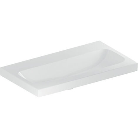 Geberit Waschtisch iCon Light 750x420mm verk. Ausldg o HL o ÜL weiß KT