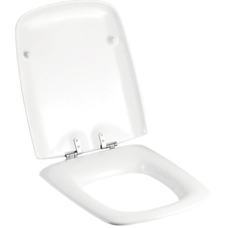 Geberit WC-Sitz Cavelle weiß, mit Deckel, Scharniere Edelstahl
