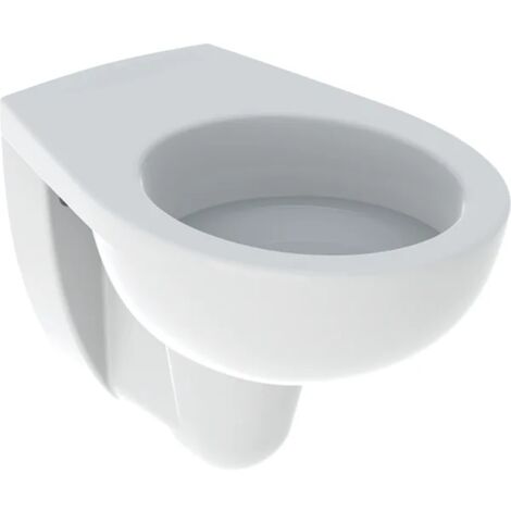 Geberit – WC suspendu à fond creux sans trous d'abattant – Hauteur 33,5 cm – Volume 6L – Installation propre et esthétique