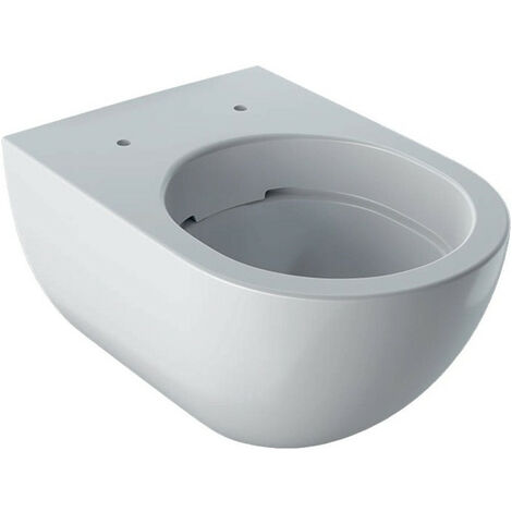Geberit – WC suspendu sans bride blanc alpin – Débit de rinçage 4,5 l – Sortie horizontale – Dimensions 350 x 340 x 510 mm – Montage mural
