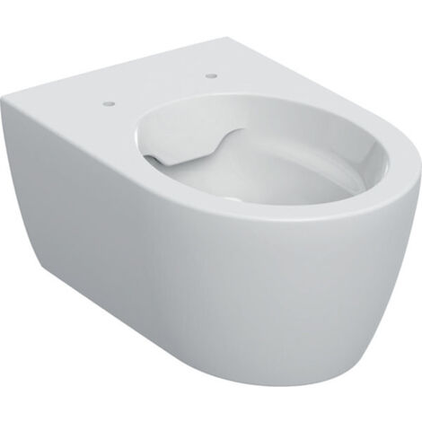 Geberit – WC suspendu sans rebord en céramique – Chasse d'eau 4,5 l – Dimensions 530x355x330 mm – Surface facile d'entretien