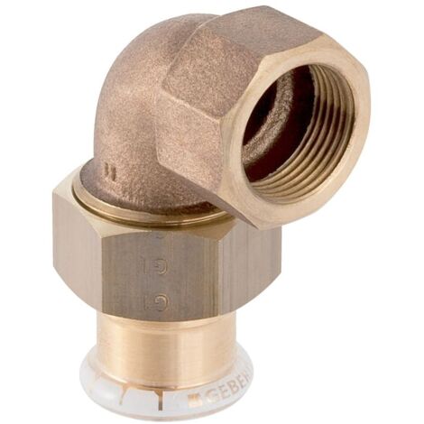 Geberit Winkelverchraubung Mapress 18mmxRp 1/2, Cu, 90G, flachd., m IG, RG