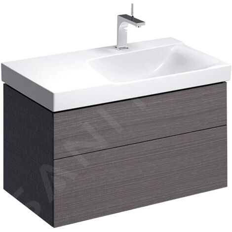 Geberit Xeno 2, armoire sous lavabo avec découpe pour siphon à