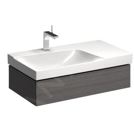 Geberit Xeno 2 armoire sous lavabo avec découpe siphon à gauche