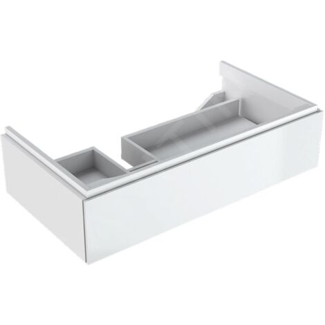 Geberit Xeno 2 armoire sous lavabo avec découpe siphon à gauche