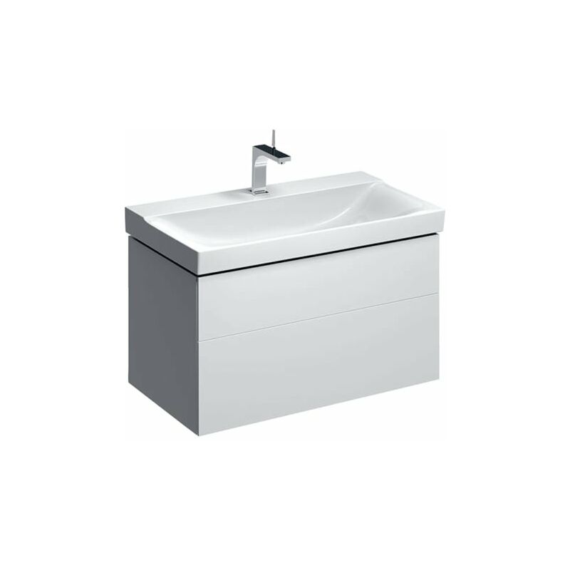 

Keramag - Geberit Xeno 2 Encimera 500.509. 880x530x462mm, 2 cajones, color: Lacado blanco de alto brillo - 500.509.01.1