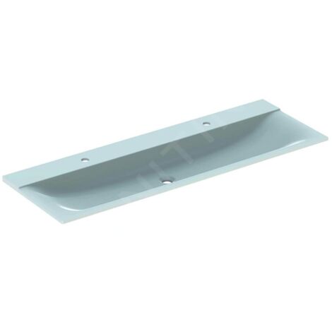 Geberit Xeno 2 lavabo avec 2 trous pour robinetterie et sans