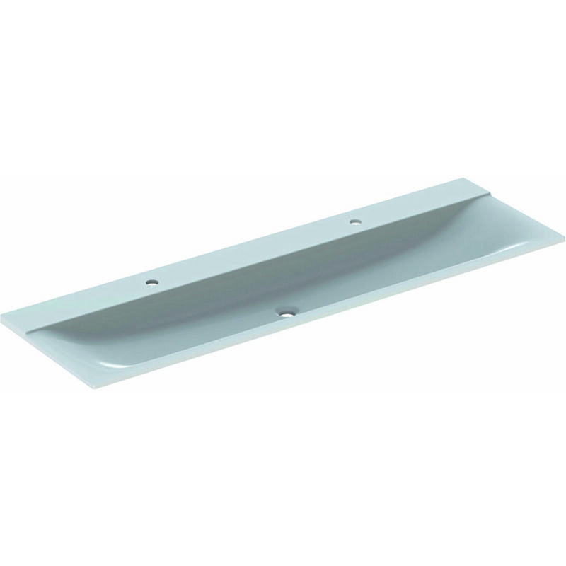 

Lavabo Xeno 2, con 2 orificios para el grifo y sin rebosadero, 160x48cm, blanco, 500279001 - 500.279.00.1 - Keramag