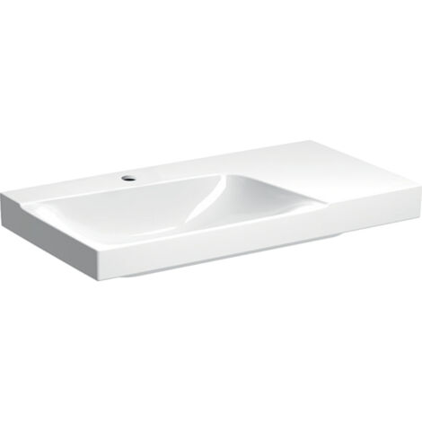 Geberit Xeno 2 lavabo, surface de pose à droite, avec trou pour