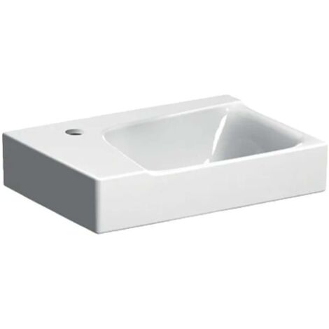 Geberit Xeno 2 lave-mains avec trou pour robinetterie à gauche,