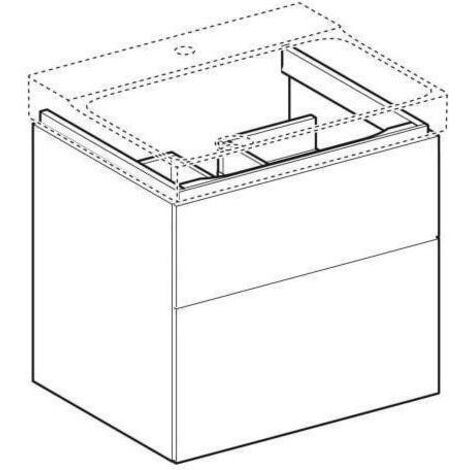 Geberit Xeno 2 Waschtischunterschrank 580x530x462mm, 2