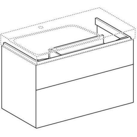 Geberit Xeno 2 Waschtischunterschrank mit Siphonausschnitt links,