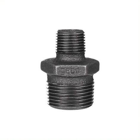 Gebo - Mamelon réduit mâle/mâle 3/4"x1/2" acier noir - 24522S