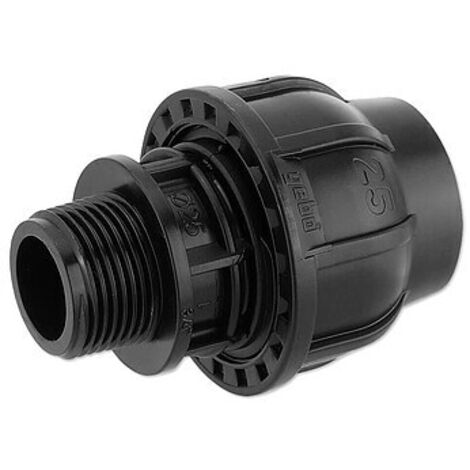 GEBO-Plast-Klemmverbinder Anschlussverschraubung 25 mm x 3/4'' Außengewinde - für PE-Rohre - 13002502