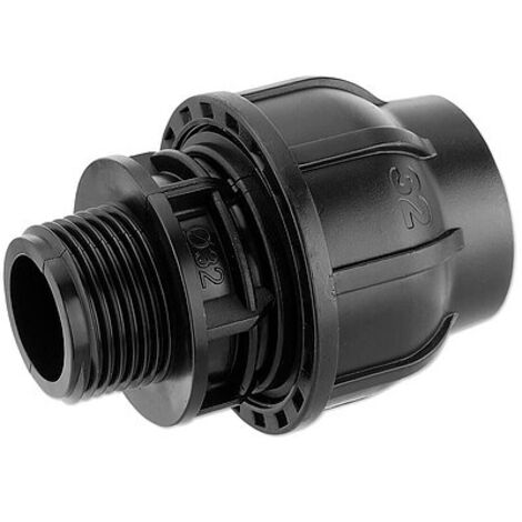 GEBO-Plast-Klemmverbinder Anschlussverschraubung 32 mm x 1'' Außengewinde - für PE-Rohre - 13003203