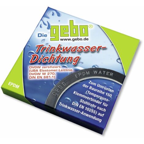 Gebo Trinkwasserdichtung 2" EPDM Dichtung Klemmverbinder