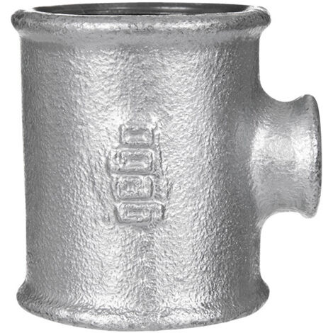 gebofittings Temperguss Gewindefittings 130-T-Stk. 2"x1/2"x1 1/2",red.,verz.