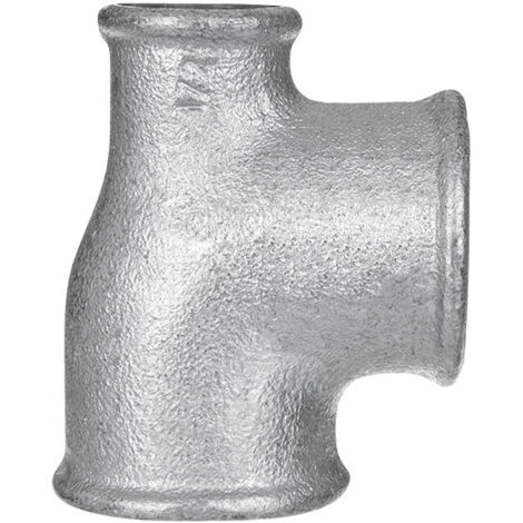 gebofittings Temperguss Gewindefittings 130-T-Stk. 3/4"x1"x1/2",red.,verz.