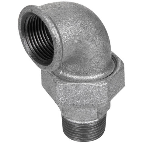 gebofittings Temperguss Gewindefittings 97-W-Verschr.90  flach dicht. 1",verz.