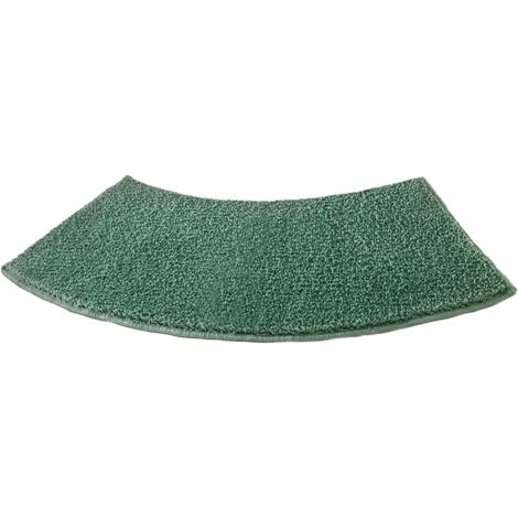 Gebogene Badematte, Duschmatte, dicke WC-Matte, umweltfreundliche Badematte, rutschfeste Badezimmermatte, grün