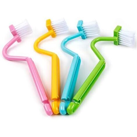 Gebogene Toilettenbürste zur hygienischen Reinigung von Ecken – Badezimmeraccessoire, effektiv, ergonomisch & leicht zu reinigen