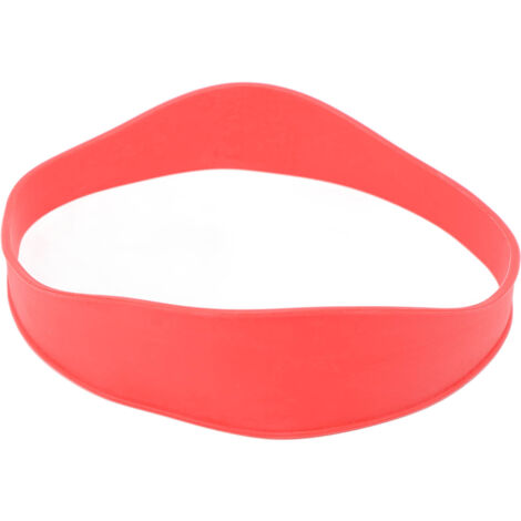 Gebogenes Silikon-Schneidestirnband – Schablone für die Nackenrasur, DIY-Haarstyling-Werkzeug, Rot