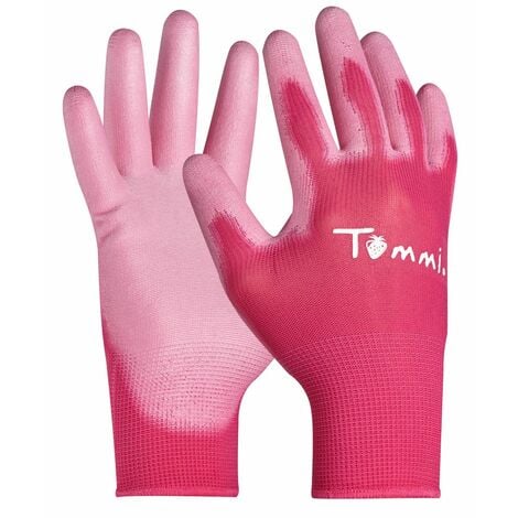 Gebol Handschuh Größe: M pink Arbeitshandschuh Schutzhandschuh Universal