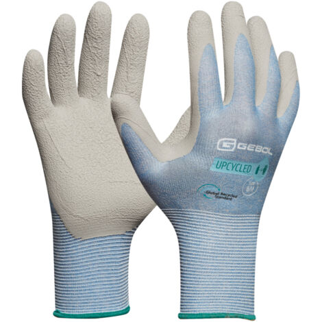 Gebol Handschuh Upcycled Sensitive hellblau Arbeitshandschuhe