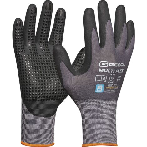 GEBOL Schutzhandschuh Multi Flex Arbeitshandschuh Größe 7  1 Paar