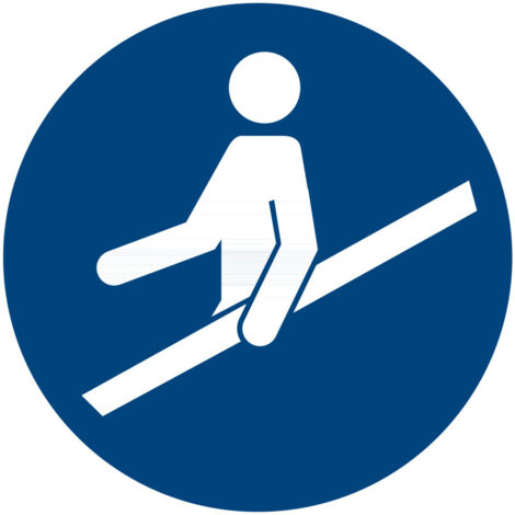 Gebotszeichen Handlauf benutzen, Typ: 04100