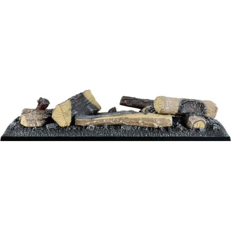[GEBRAUCHT] B-Ware Dimplex Kaminholz Dekoholz Logset Cassette Einsatz Braun Elektrisch Holz 600 Mm