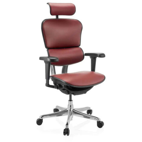 [GEBRAUCHT] B-Ware Hjh Office Bürostuhl Drehstuhl Chefsessel Ergohuman Ultra L Gen2 Leder Stuhl Rot
