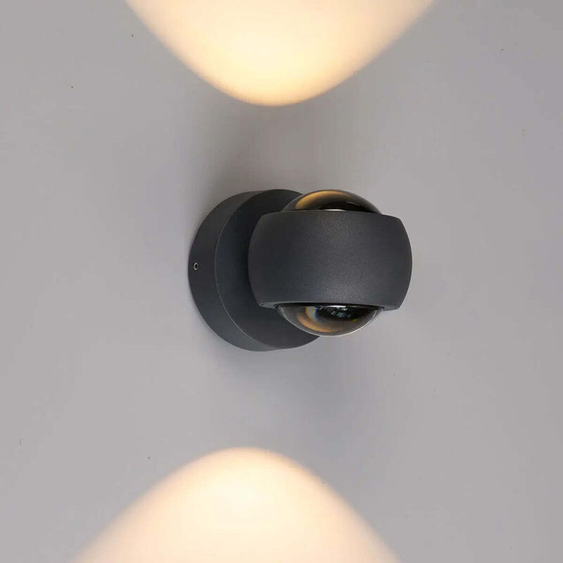 [GEBRAUCHT] B-Ware Lcd Außenleuchte Wandleuchte Led Up Down Hauseingang Terrasse Direkt Indirekt