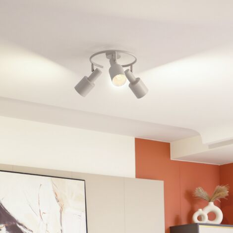 [GEBRAUCHT] B-Ware Lindby Deckenstrahler Ovelia Beige Eisen Deckenlampe Deckenleuchte Lampe E27