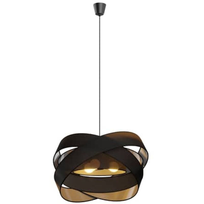 [GEBRAUCHT] B-Ware Lindby Simaria Stoff Pendelleuchte Hängelampe Lampe Schwarz E27 3x40 W Dimmbar