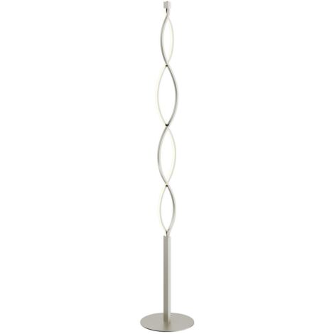 [GEBRAUCHT] B-Ware Lindby Stehlampe Standlampe Led Auron Nickel Metall Dimmer Wohnzimmer Lampe