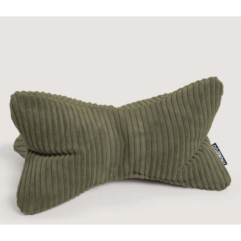 [GEBRAUCHT] B-Ware Mokebo Nackenkissen Der Leseknochen Buchstütze Cordstoff Olive Kissen Bouclé