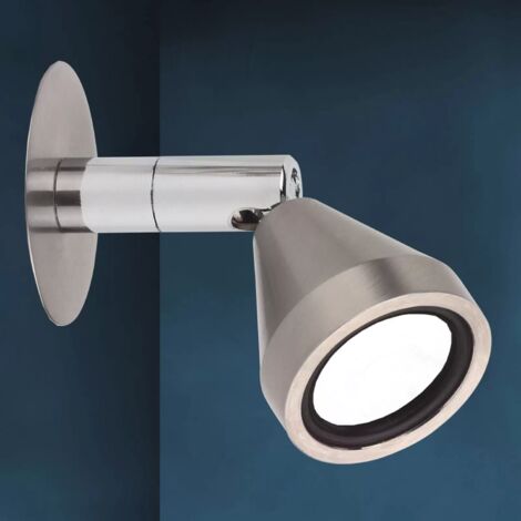 [GEBRAUCHT] Busch Led Wandleuchte Mini Schwenkbar Nickel 3.000 K Wandlampe Lampe Leuchte Spot B-Ware