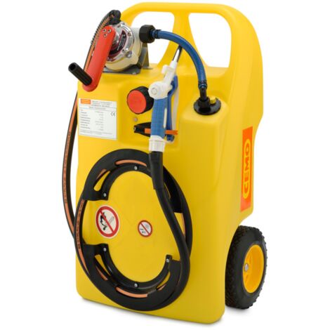[GEBRAUCHT] Cemo Caddy Transportbehälter Frostschutzmittel Kanister Kurbelpumpe 60l 2,9m   B-Ware