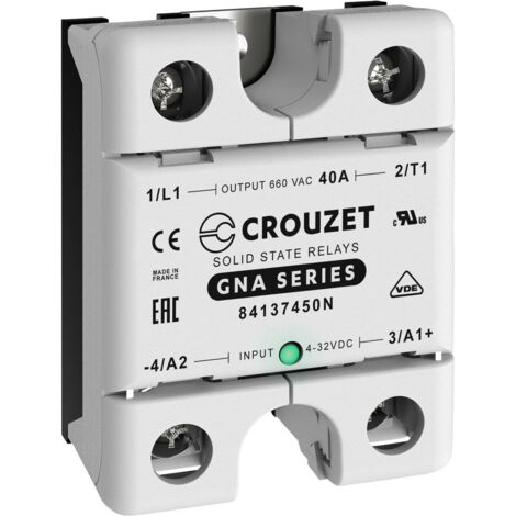 [GEBRAUCHT] Crouzet Halbleiterrelais 84137450 N 40 A Schaltspannung Max. 660 V/Ac 1 St. B-Ware