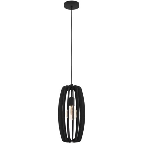 [GEBRAUCHT] Eglo Hängeleuchte Bajazzara Ein Käfigschirm Schwarz Hängelampe Lampe Leuchte E27 B-Ware
