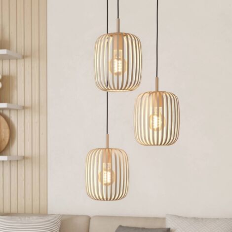 [GEBRAUCHT] Eglo Hängeleuchte Romazzina ø 46 Cm Sandfarben Stahl Deckenlampe Lampe Leuchte B-Ware