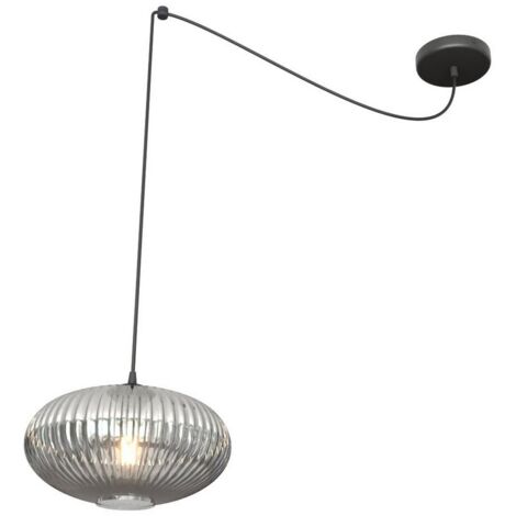 [GEBRAUCHT] Emibig Lighting Hängelampe Deckenleuchte Origo 30 Cm Rauchgrau Schwarz Dezentral B-Ware