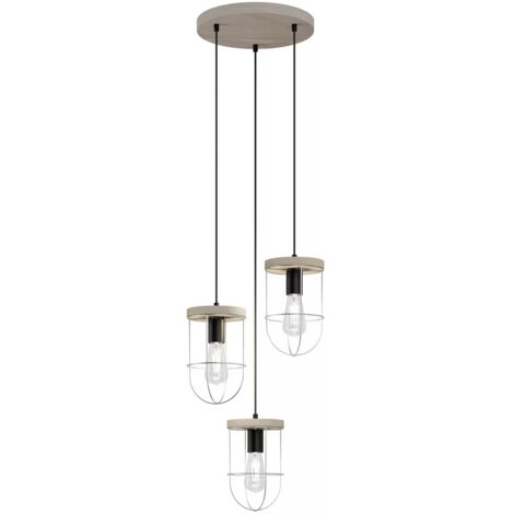 [GEBRAUCHT] Envostar Neptuna Hängeleuchte Dreiflammig Rondell Pendelleuchte Leuchte Lampe B-Ware