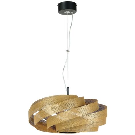 [GEBRAUCHT] Euluna Hängeleuchte Vento Pendelleuchte Deckenlampe Leuchte Goldfarben ø50cm E27 B-Ware