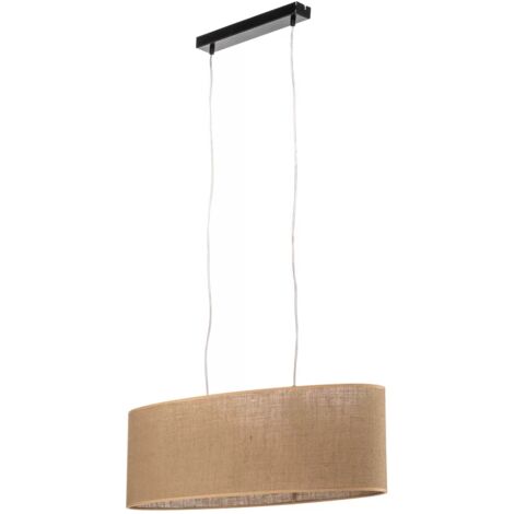 [GEBRAUCHT] Euluna Pendelleuchte Jute Hängeleuchte Deckenlampe Lampe Ovaler Schirm Jute B-Ware